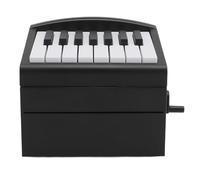 Calendario de Piano Reproducible, Recargable por USB con Control de Volumen, Lecciones de Música Semanales para Amantes de la Música (BLACK)