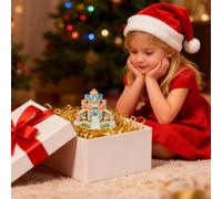 Calendario de piezas de tiempo 2026 | 2026 3D Castillo de cuento de decoración del hogar, divertido calendario artístico tallado en papel, para Navidad, vacaciones, cumpleaños, sala de estar