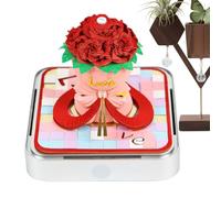 Calendario de piezas de tiempo 3D 2026-3D Tear-Away Paper Carving Art Memo Pad, bloc de notas con iluminación LED, estuche acrílico para planificación, grabación, seguimiento de hábitos, marcapáginas