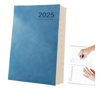 Calendario de planificación 2025, agenda diaria 2025, agenda de tapa dura, cuaderno organizador de gestión del tiempo para trabajadores