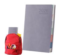 Calendario De Planificación,Planificador Diario Para Tareas Y Gestión De Agendas 2026 | A5 Calendario Diario Completo 12 Meses Notas Diario Artículos de oficina para Fitness Viajes Escuela de Negocios