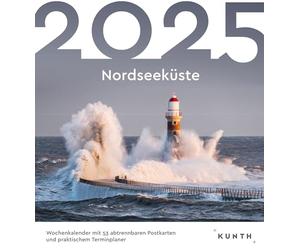 Calendario de postales de la costa del mar del Norte