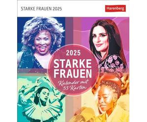 Calendario de postales para mujer fuerte 2025 - Calendario con 53 tarjetas: cada semana una cita inteligente de mujeres valientes. Calendario para colocar en la inspiración... (calendario de postales