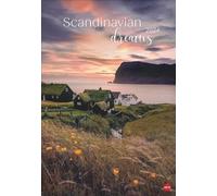 Calendario de póster Scandinavian Dreams 2024. Calma y naturaleza: la atmósfera única de los paisajes nórdicos capturados en un gran calendario de pared. Un calendario natural para soñar