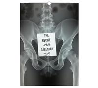 Calendario de radiografía rectal 2026: 12 imágenes de radiografías médicas perturbadoras y divertidas. Calendarios perturbadores y repugnantes. Regalo de broma impactante (1pc)