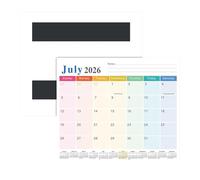 Calendario de refrigerador 2026-2027, planificador familiar de 18 meses, imán de calendario de de 18 meses, para viajes, trabajo, apartamento, dormitorio, hotel