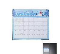Calendario de refrigerador 2026-2027 - Va desde enero de 2026 a junio de 2027 | Imán de calendario de refrigerador de 18 meses, para, sala de estar, sala de estudio, escuela, aula familiar, fácil de