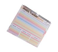 Calendario de seguimiento de hábitos coloridos, diario diario con encuadernación para el crecimiento, calendario diario, herramienta de productividad para estudiantes
