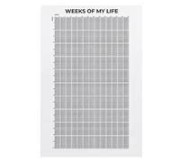 Calendario de semanas de mi vida, póster de citas motivacionales de la semana de mi vida, póster de semanas de 4000 semanas tu vida en semanas, calendario de pared