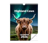 Calendario de Vacas 2026 Decoración De Pared Para Hogar Y Oficina De 12