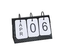 Calendario decorativo para escritorio, calendario mensual, planificador de mesa permanente para estante de escritorio, adorno funcional para cocina u oficina