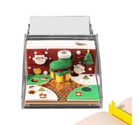 Calendario del - Bloc de notas planificador organizador, calendario escultura de papel navideño con cubierta, para familia y adultos, planificación diaria gestión de citas, gestión del hogar, oficina