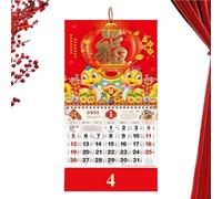 Calendario del zodiaco chino de serpiente 2025 | Calendario del horóscopo chino del año de la serpiente 2025 | Calendario decorativo del año de la serpiente | Decoración del hogar con predicciones del
