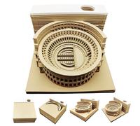 Calendario desgarrable 2026 | Calendario 3D desgarrable 2026, pieza de tiempo del Coliseo Romano para escritorio de oficina, decoración del hogar, 3, 2x3, 2 pulgadas