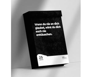 Calendario desmotivador para 365 días - cada día de desmotivación, regalo para colegas, decoración de oficina (calendario negro, A6)