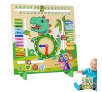 Calendario diario para niños - reloj de enseñanza de tiempo divertido con manos móviles, juego de aprendizaje de viajes | Juguetes educativos para preescolares, Junta de Día de la Semana, del