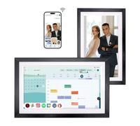 Calendario digital de Google de 15.6 pulgadas: tabla de tareas y planificador para horarios familiares, marco de fotos con pantalla táctil antirreflejos, montaje en pared o escritorio, Google Home Hub