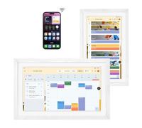Calendario digital de Google de 15.6 pulgadas: tabla de tareas y planificador para horarios familiares, marco de fotos con pantalla táctil antirreflejos, montaje en pared o escritorio, Google Home Hub