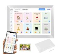 Calendario digital inteligente, calendarios electrónicos de pared de 10,1/15,6 pulgadas y tabla de tareas, pantalla táctil inteligente de 32 G, calendario electrónico interactivo para el white 15.6in