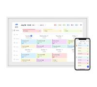 Calendario Digital TABWEE P15 15.6 pulgadas Montaje en Pared Pantalla Táctil Sincronización de Aplicaciones de Calendario Lista Bloc de Notas Calendario Familiar Calendario Electrónico de Pared blanco