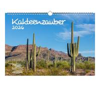 Calendario DIN A3 para cactus y flores 2026 Seelenzauber