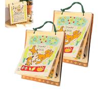 Calendario Doodle 2026 con temática de perros: Tu año de fantasía, calendario de pared/escritorio de 12 meses con ilustración de grafiti de perro, perfecto para amantes de las mascotas (2pcs)