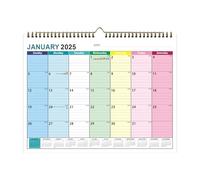 Calendario escolar 2025-2026, calendario escolar de 18 meses, va desde enero de 2025 hasta junio de 202, planificador familiar para seguimiento de eventos en la pared del hogar, aula