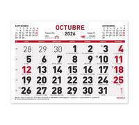 Calendario Faldilla MYRGA 2026, Mensual 15 x 21 cm.