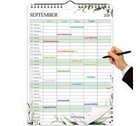 Calendario familiar 2026 2027, tamaño A4, desde jul 2026 hasta diciembre de | Calendario de pared de 18 meses para el hogar, la oficina y la familia, calendario mensual, planificador familiar