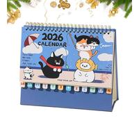 Calendario gatos 2026 | Agenda Linda Con Dedicada A Los Gatos - Calendario de 12 animales - Para amantes de los animales - Planificación escritorio decoración organización casa escuela habitación