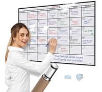 Calendario grande de borrado en seco para pared, 24 x 36 pulgadas, calendario de pared grande de borrado en seco, pizarra blanca grande para oficina, hogar y escuela, pizarra blanca gigante borrable,