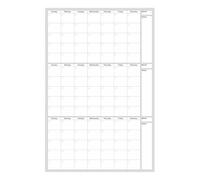 Calendario grande de secado, planificación de pared con datos ilimitados, organizador de 47,99 x 32,01 pulgadas, tabla de planificación de calendario reutilizable, panel de lista de tareas mensual