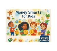 Calendario Interactivo de Aprendizaje 2026 | Calendario de Planificación para la Administración del Dinero de 12 Meses - Herramienta Educativa Interactiva de Aprendizaje STEM para Niños y