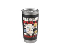 Calendario Lleno Motivacion Vacia Humor Oficina Vaso térmico de acero inoxidable de doble pared