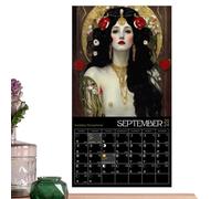 Calendario Lunar 2024, Calendario De Pared 2024 | Calendario Lunar De Pared Con Fases Lunares De La Diosa | Decoraciones Astrológicas Para Colgar Calendario Lunar 2024 Para Salón, Dormitorio,