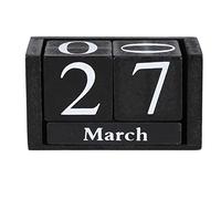 Calendario Madera Cubos, Diario Cubos Cuenta AtráS Dados Bloque Sobremesa Perpetuo Bloques Soporte Cubo Oficina Mesa VisualizacióN Vintage Para Hogar Escuela Casa Planificador DecoracióN Escritorio