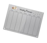 Calendario magnético de acrílico transparente para nevera, calendario semanal mensual, tablero planificador, tablero de notas magnético borrable para nevera, tablero de escritura