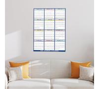 Calendario magnético de pared 2026 - Planificador grande de borrado en de 24 x 36 pulgadas, organizador mensual anual, superficie de pizarra blanca para escribir, herramienta de programación de