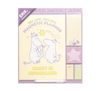 Calendario Magnetico nevera 2025 2026 Moomin - Organizador semanal nevera Familiar : Planificador mensual 2025 2026 | Incluye Pegatinas, Notas Adhesivas e Imán [16 MESES]