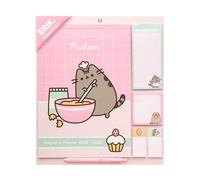 Calendario Magnetico nevera 2025 2026 Pusheen - Organizador semanal nevera Familiar Kawaii : Planificador mensual 2025 2026 | Incluye Pegatinas, Notas Adhesivas e Imán [16 MESES]