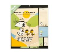 Calendario Magnetico nevera 2025 2026 Snoopy - Organizador semanal nevera Familiar : Planificador mensual 2025 2026 | Incluye Pegatinas, Notas Adhesivas e Imán [16 MESES]