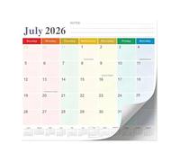 Calendario magnético para , agenda de 18 meses, calendario magnético 2026-2027 para refrigerador, para viajes, trabajo, apartamento, dormitorio, hotel
