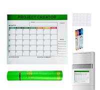 Calendario magnético para frigorífico, borrable en seco, lista de tareas borrables en seco, planificador diario, pizarra magnética, para planificación diaria de la familia, para la vida cotidiana