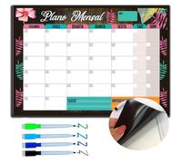 Calendário Magnético Para Frigorífico, Planeador Ideal Para Menus, Lembretes e Anotações Quadro Planner Semanal, Inclui 4 Marcadores De Cor Com Apagador (A3 (Médio))