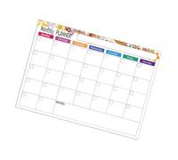 Calendario magnético para nevera, pizarra blanca, calendario semanal y mensual para recordatorio de cocina, tablero de lista de comestibles, planificador magnético mensual y semanal para nevera