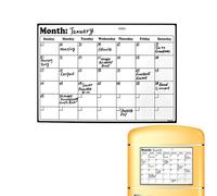 Calendario magnético para nevera | Planificador mensual borrado en seco pizarra blanca | Calendario magnético 43 x 30 cm para organización - para casa familia cocina reunión listas de compras plan
