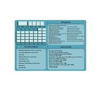 Calendario magnético para, tablas de planificación de comidas, diseño mensual reutilizable, rastreador de fitness de borrado en, planificador de ejercicios de dieta para escuela, gimnasio