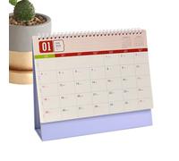 Calendario mensual de escritorio - Calendario planificador 2026, organizador de escritorio de papel, herramienta de programación funcional para el hogar, interior, escuela, oficina, sala de estar
