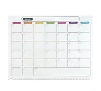 Calendario mensual magnético de borrado en seco para nevera, 43 x 33 cm, pizarra blanca, resistente a las manchas, flexible, organizador familiar para lista de tareas, notas, recordatorios, citas