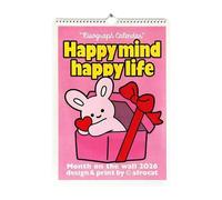 Calendario mensual montado en la pared, encuadernación de doble alambre, decorativo/escritorio para decoración de oficina en casa, papel de planificación familiar